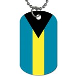 Bahamian Flag Bahamas Dog Tag (One Side)