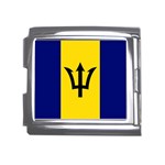 Barbados Flag Mega Link Italian Charm (18mm)