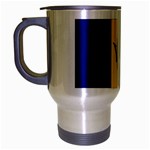 Barbados Flag Travel Mug (Silver Gray)