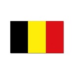 Belgian Flag Belgium Sticker (Rectangular)