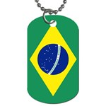 Brazilian Flag Brazil Dog Tag (One Side)