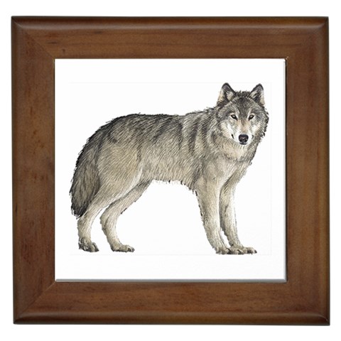 Wolf Framed Tile from ArtsNow.com Front