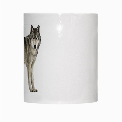 Wolf White Mug from ArtsNow.com Center