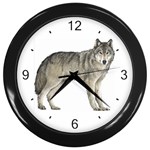 Wolf Wall Clock (Black)