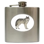 Wolf Hip Flask (6 oz)