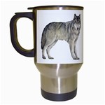 Wolf Travel Mug (White)