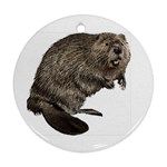 Beaver Ornament (Round)