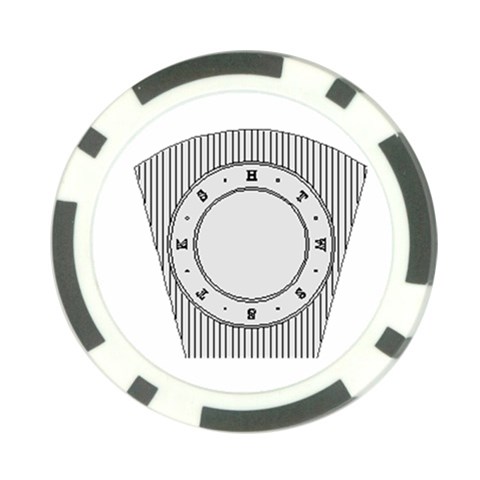 H.R.A.M Poker Chip Card Guard from ArtsNow.com Front