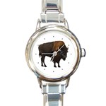 Buffalo Round Italian Charm Watch