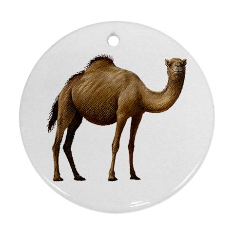 Camel Ornament (Round) from ArtsNow.com Front