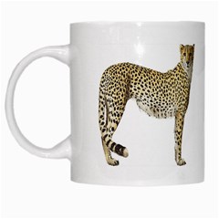 Cheetah White Mug from ArtsNow.com Left