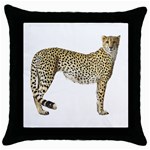 Cheetah Throw Pillow Case (Black)