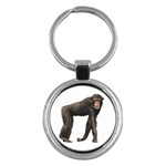 Chimpanzee Key Chain (Round)