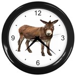 Donkey Wall Clock (Black)