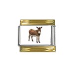 Donkey Gold Trim Italian Charm (9mm)