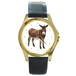 Donkey Round Gold Metal Watch