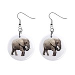 Elephant 1  Button Earrings