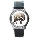 Elephant Round Metal Watch