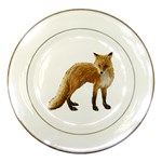 Fox Porcelain Plate