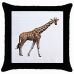 Giraffe Throw Pillow Case (Black)