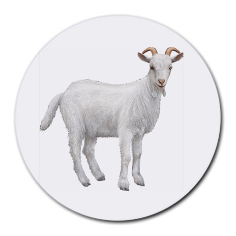 Goat Round Mousepad from ArtsNow.com Front