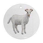 Goat Ornament (Round)