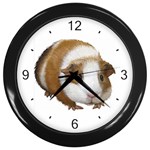 Guinea Pig Wall Clock (Black)