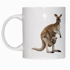 Kangaroo White Mug from ArtsNow.com Left