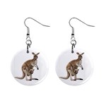 Kangaroo 1  Button Earrings