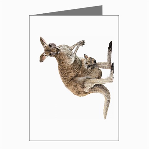 Kangaroo Greeting Cards (Pkg of 8) from ArtsNow.com Left