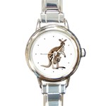 Kangaroo Round Italian Charm Watch