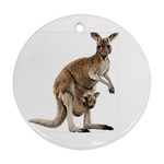 Kangaroo Ornament (Round)