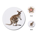 Kangaroo Playing Cards (Round)