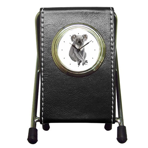 Koala Pen Holder Desk Clock from ArtsNow.com Front