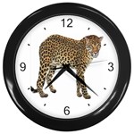 Leopard Wall Clock (Black)