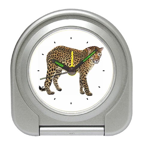 Leopard Travel Alarm Clock from ArtsNow.com Front