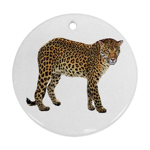 Leopard Ornament (Round) from ArtsNow.com Front