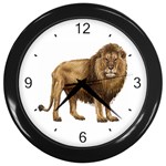 Lion Wall Clock (Black)