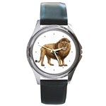 Lion Round Metal Watch