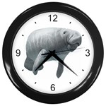 Manatee Wall Clock (Black)