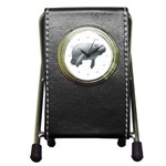 Manatee Pen Holder Desk Clock