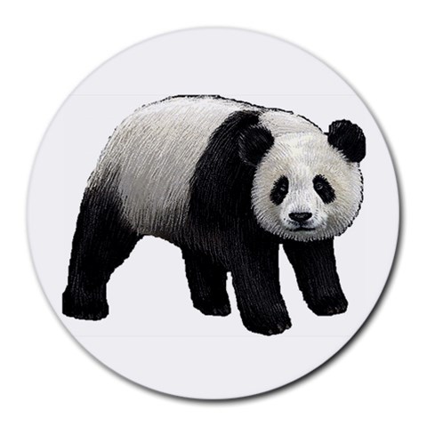 Panda Round Mousepad from ArtsNow.com Front