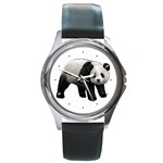 Panda Round Metal Watch