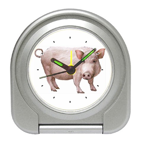 Pig Travel Alarm Clock from ArtsNow.com Front