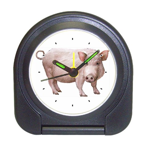 Pig Travel Alarm Clock from ArtsNow.com Front