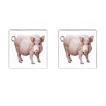 Pig Cufflinks (Square)