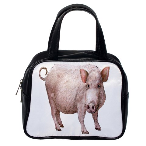 Pig Classic Handbag (Two Sides) from ArtsNow.com Back