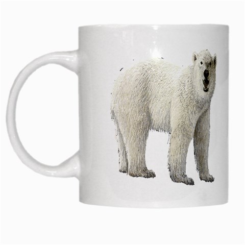 Polar Bear White Mug from ArtsNow.com Left