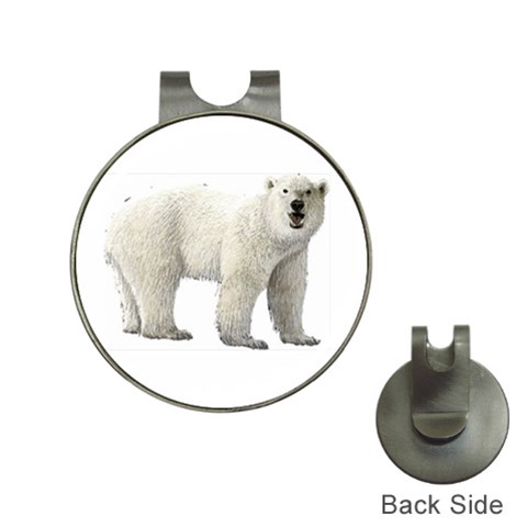 Polar Bear Golf Ball Marker Hat Clip from ArtsNow.com Front