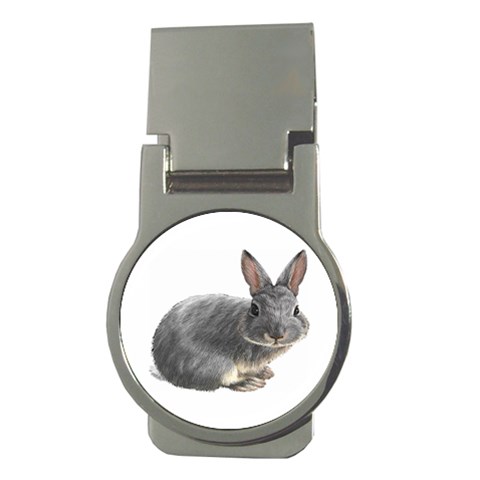 Rabbit Money Clip (Round) from ArtsNow.com Front